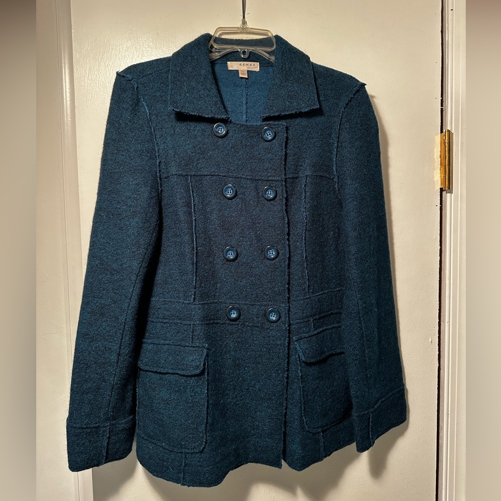 Teal Double Breasted Blazer